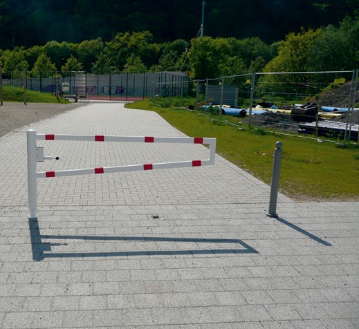 Wegesperre Ø 102 mm, drehbar, Schrankenbaum 60 x 40 mm