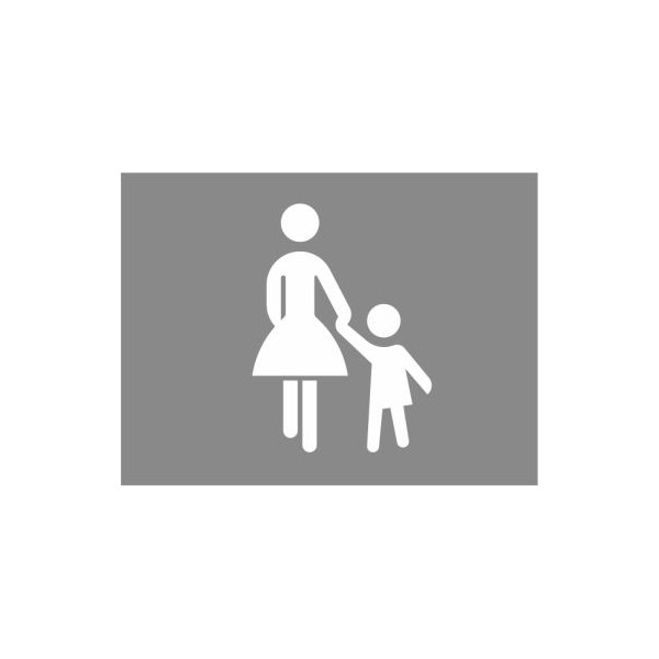 Fahrbahn-Dauermarkierung - Sonderzeichen Fußgänger Gehweg weiß