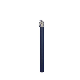 Stilpoller, Ø 82mm, mit Pferdekopf, beschichtet