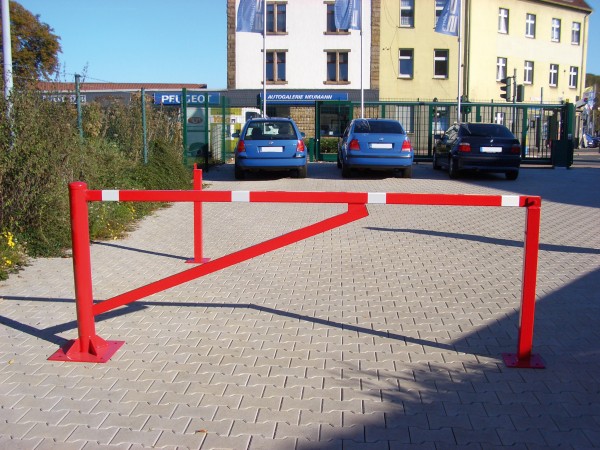 Drehschranke Ø 102 mm, mit 2 Auflagepfosten