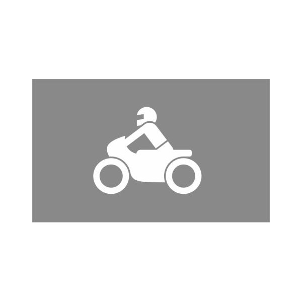 Fahrbahn-Dauermarkierung - Sonderzeichen Motorrad weiß