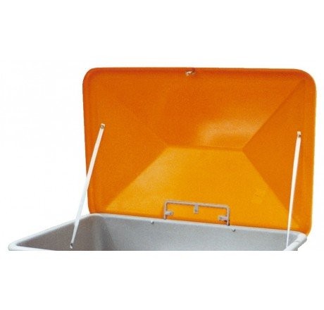 Vandalismusdeckel zur Nachrüstung vorhandener Streugutbehälter