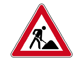 Verkehrszeichen 123 StVO, Arbeitsstelle