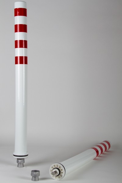 FlexPoller Traffic, Ø 80 mm, weiß-rot