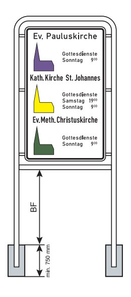 Sonderrohrrahmen für 1250 x 750 mm, Stahl