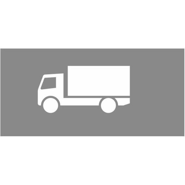 Fahrbahn-Dauermarkierung - Sonderzeichen LKW weiß