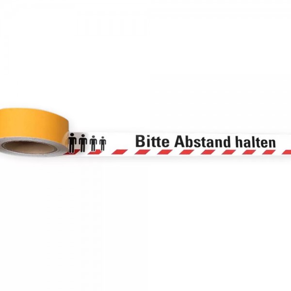 Bodenmarkierungsband "Bitte Abstand halten"