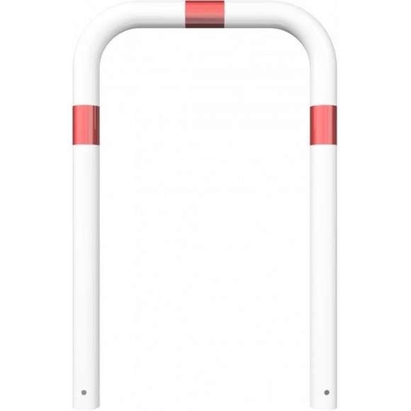 Rammschutzbügel Ø 76 mm, ohne Querholm, zum Einbetonieren