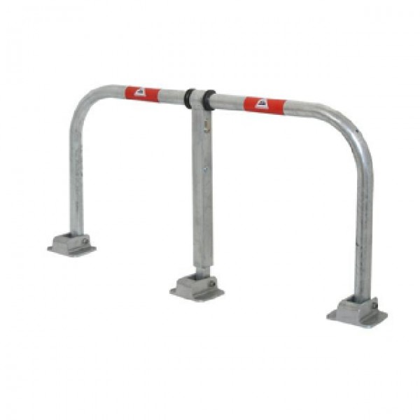 Parkplatzsperrbügel, umlegbar, mit Profilzylinderschloss