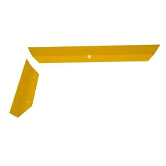 Schrammbord, Stahlwinkel mit Gehrung 45°