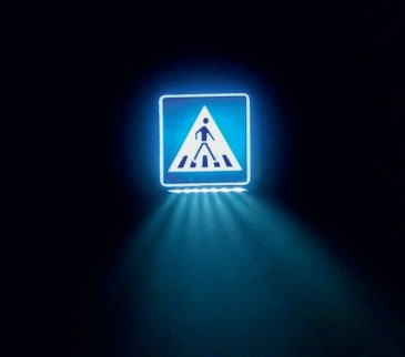 Fußgängerüberwegtransparent in LED-Technik