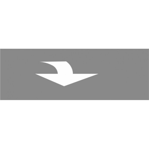 Fahrbahn-Dauermarkierung - Zusatzpfeile rechts weiß