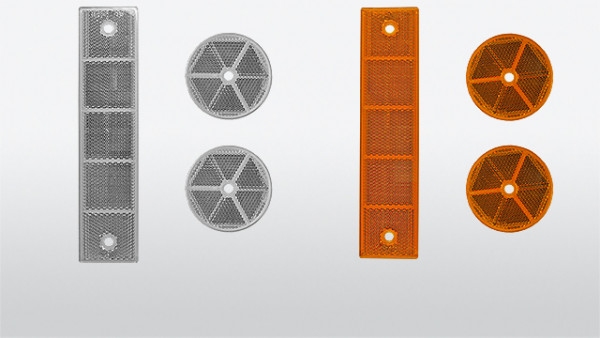 Mehrkammer-Reflektor für Leitpfosten, Ø 60 mm