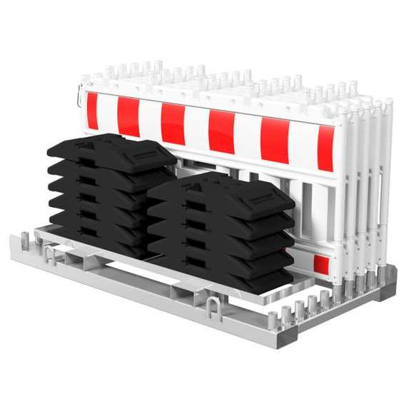 Absperrschrankengitter SET1 - für 10 Typ B Absperrschrankengitter