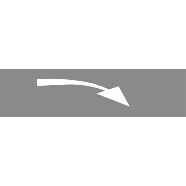 Fahrbahn-Dauermarkierung - Vorankündigungspfeil Rhld./Pfalz weiß