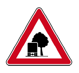 Verkehrszeichen 101-54 StVO, unzureichendes Lichtraumprofil