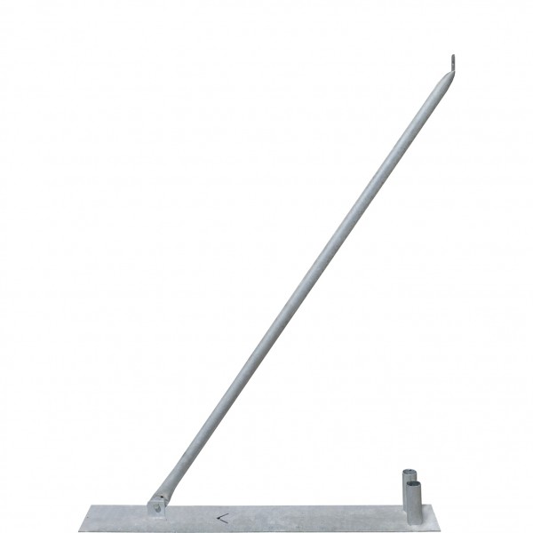 Mobilzaun-Stützstrebe für 2,00 m Bauzaun ink. Bodenplatte