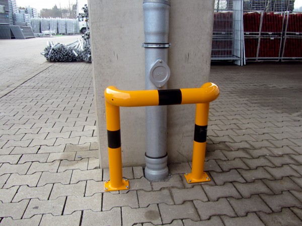 Rammschutzbügel Ø 76 mm, doppelseitig, vertiefte Ausführung