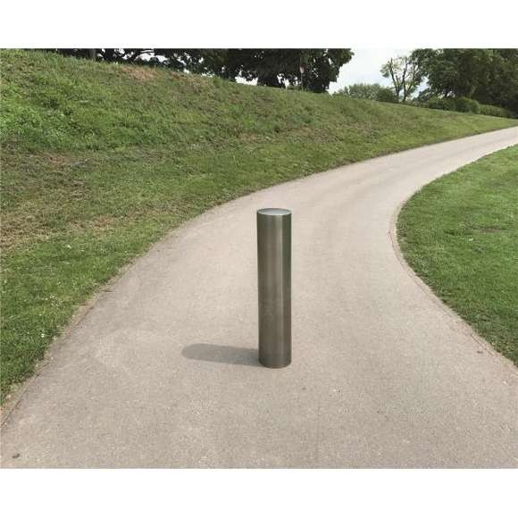 Edelstahlpoller, ortsfest, Ø 154 mm