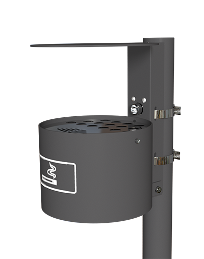 Rund-Ascher mit Abdeckhaube