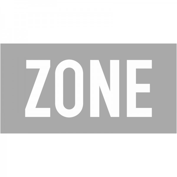 Fahrbahn-Dauermarkierung - Buchstaben "ZONE" weiß