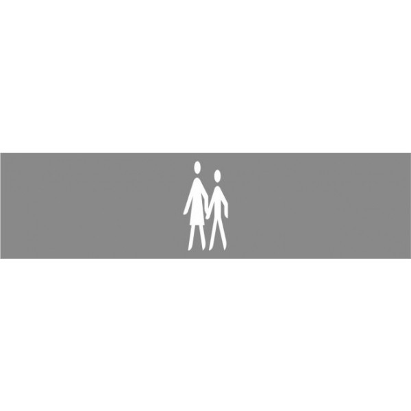 Fahrbahn-Dauermarkierung - Sonderzeichen Mutter Kind weiß