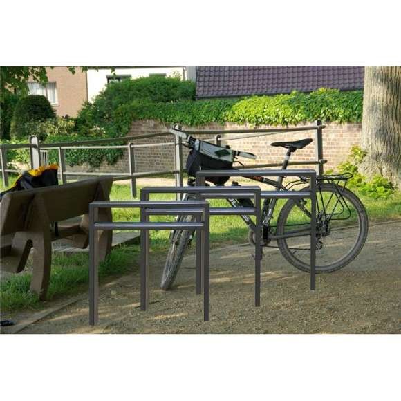 Anlehnbügel 80 x 20 mm, mit oder ohne Querholm